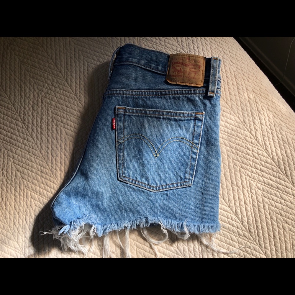 Levi’s Distressed Denim Shorts